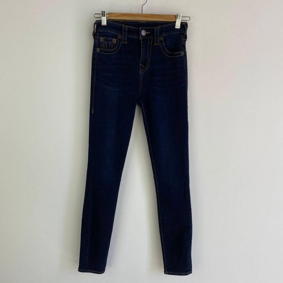 TRUE RELIGION Skinny Dark Blue Jeans - Picture 1 of 6